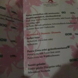 Furmint Drinkbár, Egerszalók - Étlap/itallap