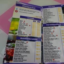 G2 Café Geek & Game Budapest - Étlap/itallap