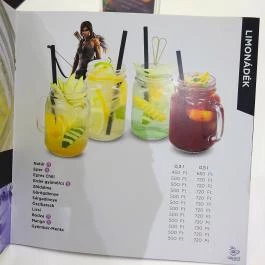 G2 Café Geek & Game Budapest - Étlap/itallap