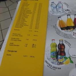 Galéria Söröző Budapest - Étlap/itallap