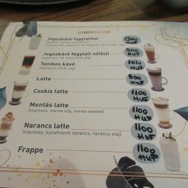 Galffis Chocolates - Budapest, Budapest - Étlap/itallap