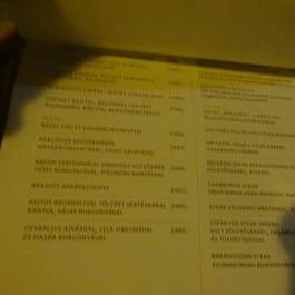 Gambrinus Ház Sopron - Étlap/itallap