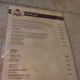 Gárden Budapest - Étlap/itallap