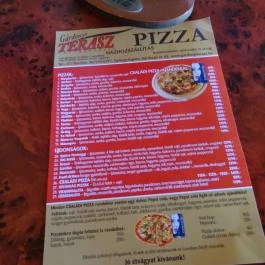 Gárdonyi Terasz, Gyöngyöspata - Étlap/itallap