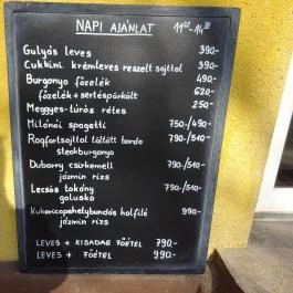 GastroBistro, Budapest - Étlap/itallap