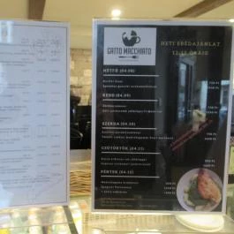Gatto Macchiato Gasztrokávézó Budapest - Étlap/itallap