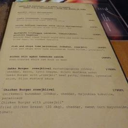 Gekko Pub, Szombathely - Étlap/itallap