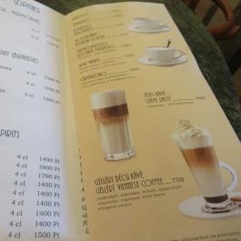 Gellért Hotel Eszpresszó Budapest - Étlap/itallap
