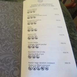 Gellért Hotel Eszpresszó Budapest - Étlap/itallap