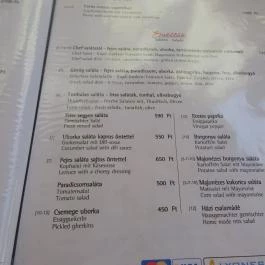 Generális Étterem, Sopron - Étlap/itallap