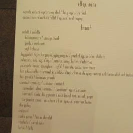 Gentry Coffee & Brunch Budapest - Étlap/itallap