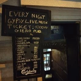 Giero Pub Budapest - Étlap/itallap