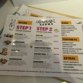 Good Karma Kitchen - Október 6. utca Budapest - Étlap/itallap