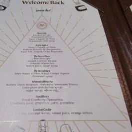 GoodSpirit Bar Budapest - Étlap/itallap