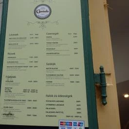 Govinda Étterem Budapest - Étlap/itallap
