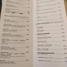 Gray Specialty Cafe & Bar, Budapest - Étlap/itallap