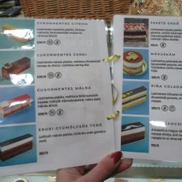 Green Cukrászda Budapest - Étlap/itallap