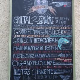 Grill & Chips, Budapest - Étlap/itallap