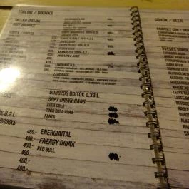 Grill Mánia Budapest - Étlap/itallap