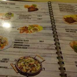 Grill Mánia Budapest - Étlap/itallap