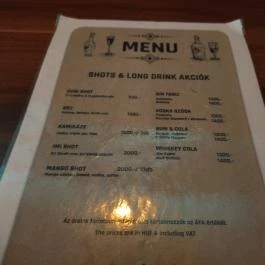 Guri Serház Körút Budapest - Étlap/itallap