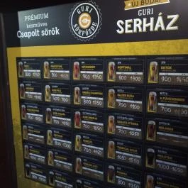 Guri Serház Újbuda Budapest - Étlap/itallap
