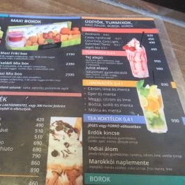 GURU Étterem - Arena Mall Budapest - Étlap/itallap