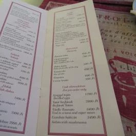 Gusto Cafe Budapest - Étlap/itallap