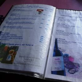 Gyradiko Estia, Budapest - Étlap/itallap