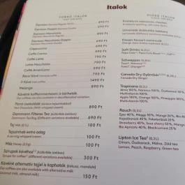 Häagen Dazs - Aréna Plaza Budapest - Étlap/itallap