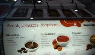Häagen Dazs - WestEnd City Center Budapest - Étlap/itallap