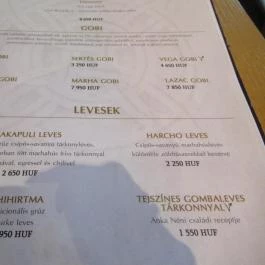 Hachapuri Grúz Étterem Budapest - Étlap/itallap