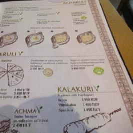 Hachapuri Grúz Étterem Budapest - Étlap/itallap