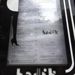 Hadik Kávéház, Budapest - Étlap/itallap