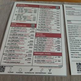 Hai Nam Com Budapest - Étlap/itallap