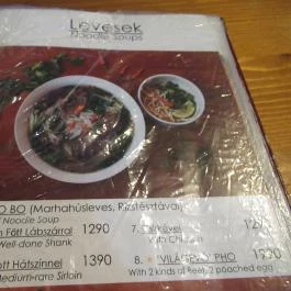 Hai Nam Pho Bistro Budapest - Étlap/itallap