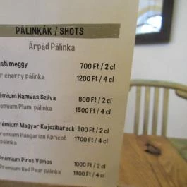 Halkakas Halbisztró - Dohány utca Budapest - Étlap/itallap