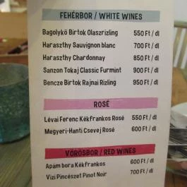 Halkakas Halbisztró - Dohány utca Budapest - Étlap/itallap