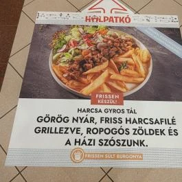 Halpatkó - Auchan Fót - Étlap/itallap