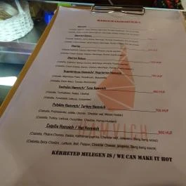 Hamvich Budapest - Étlap/itallap