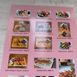 Hana Sushi Restaurant Budapest - Étlap/itallap