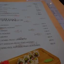 Hanami Sushi Bar - Europeum Budapest - Étlap/itallap