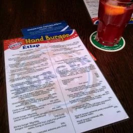 Hand Burger & Cafe, Budapest - Étlap/itallap