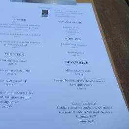 Hangár Bistro Budapest - Étlap/itallap