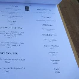 Hangár Bistro Budapest - Étlap/itallap