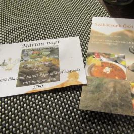 Hangulat Kisvendéglő Budapest - Étlap/itallap