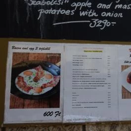 HannaRóza Étterem Budapest - Étlap/itallap