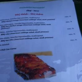 HannaRóza Étterem Budapest - Étlap/itallap