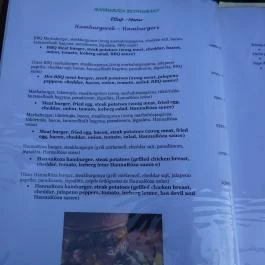 HannaRóza Étterem Budapest - Étlap/itallap