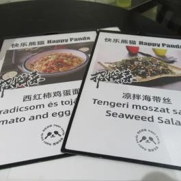 Happy Panda - Vas utca Budapest - Étlap/itallap